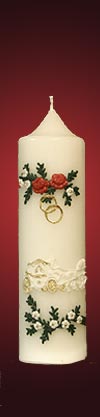 Hochzeitskerze 180 x 60mm