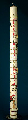 Adventskalender Kerze "monumental"