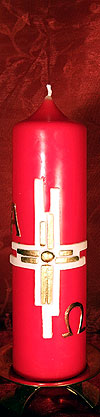 kleine Tischosterkerze 160 x 48mm