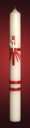 Taufkerze 260 x 40, handverziert