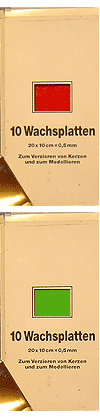 Verzierwachsplatten
